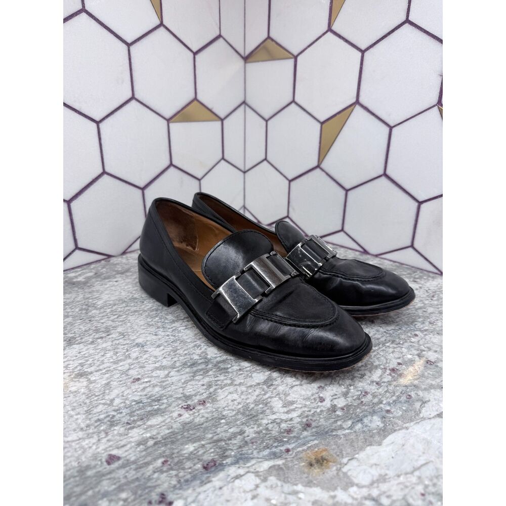 SARTO by Franco Sarto Johana Leather Buckle Loafer Colonial Women's Size 7M